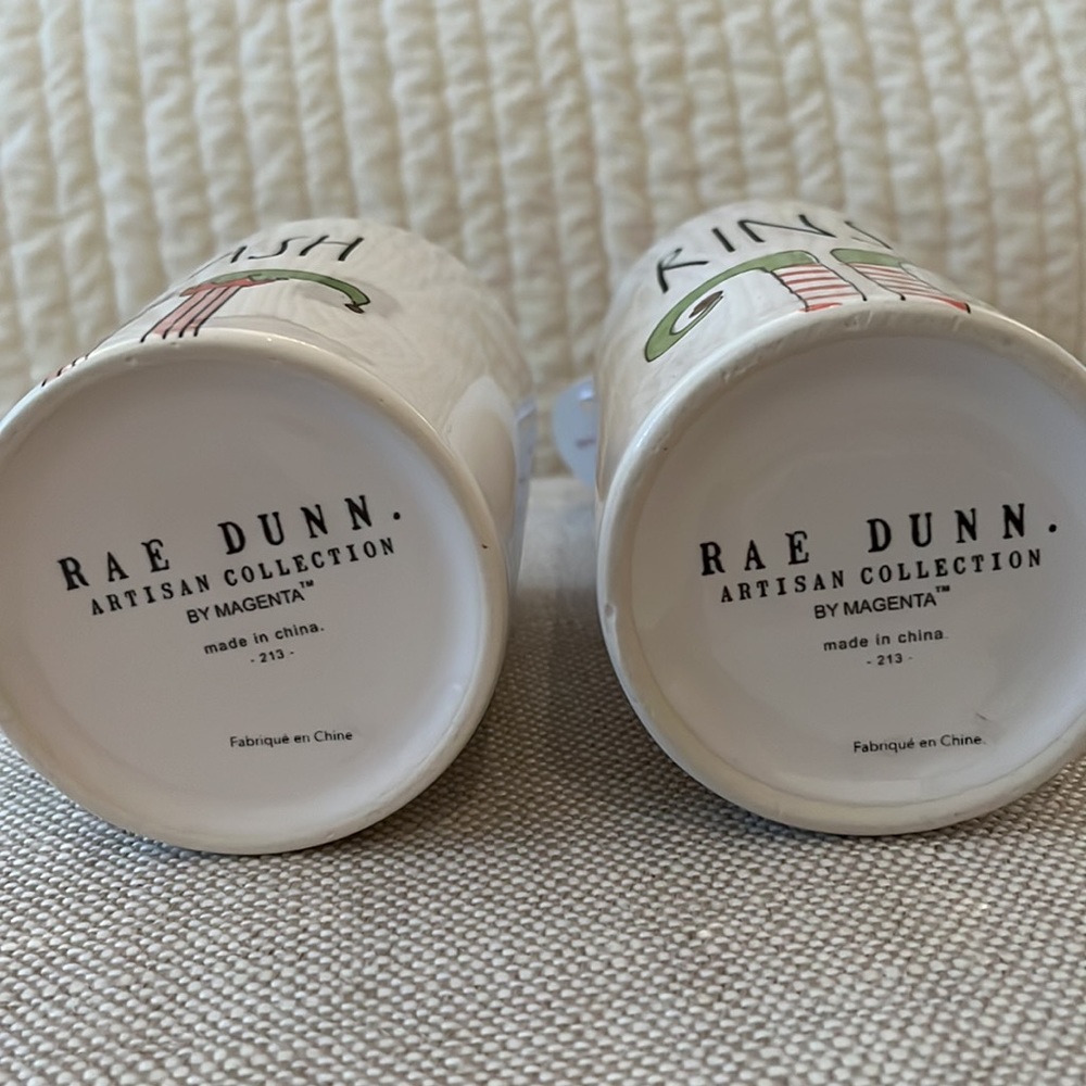 Rae Dunn Artisan Collection ‘Elf’ Bathroom Set Soap Pump Dispenser and Cup Set - Picture 4 of 9